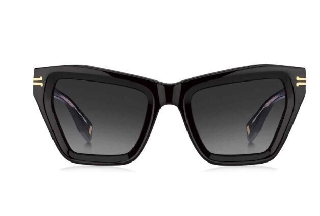 Marc Jacobs MJ/1001/S 0807/90 Black/Grey Gradient Cat Eye Women's Sunglasses