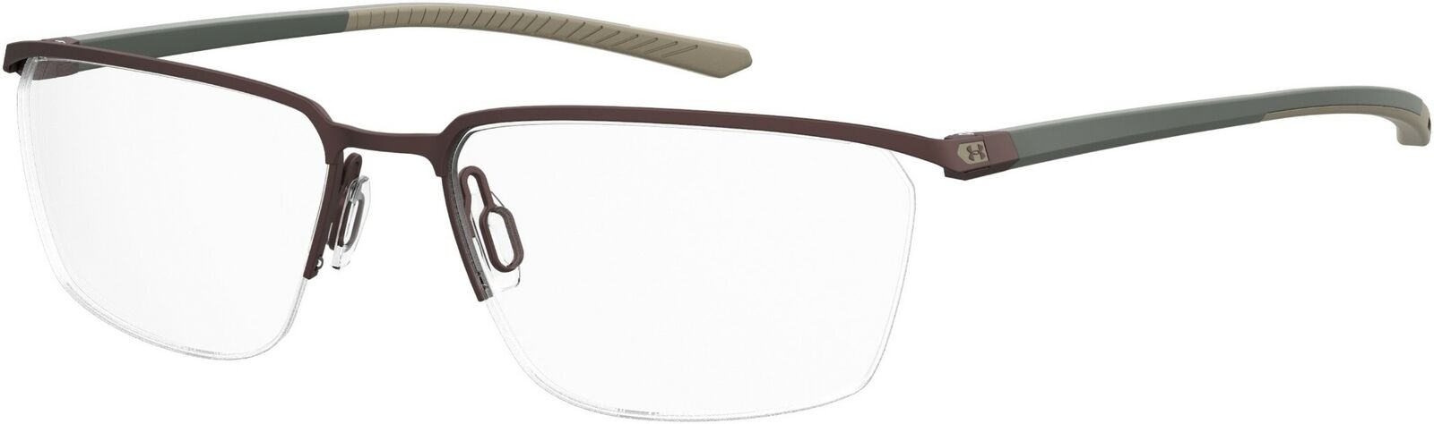 Under Armour Ua 5002/G 009Q Brown Gray Rectangle Men's Eyeglasses