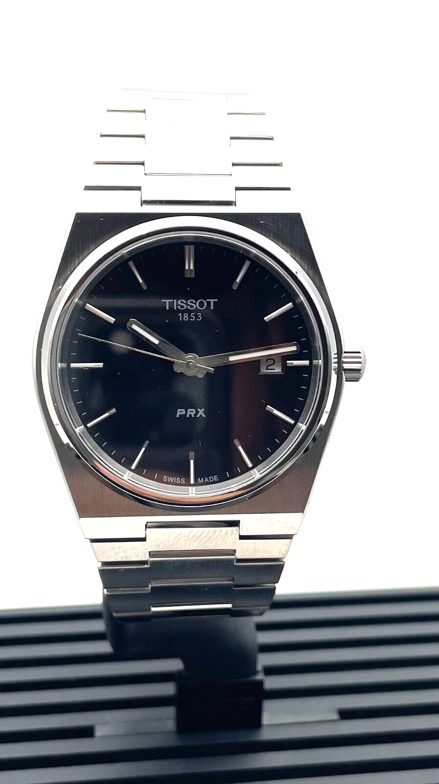 Tissot PRX Quartz Black Dial Water Resistant Men's Watch T1374101105100