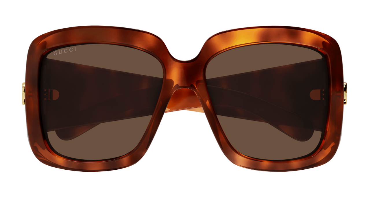 Gucci GG1402S 002 Havana/Brown Oversized Square Women's Sunglasses
