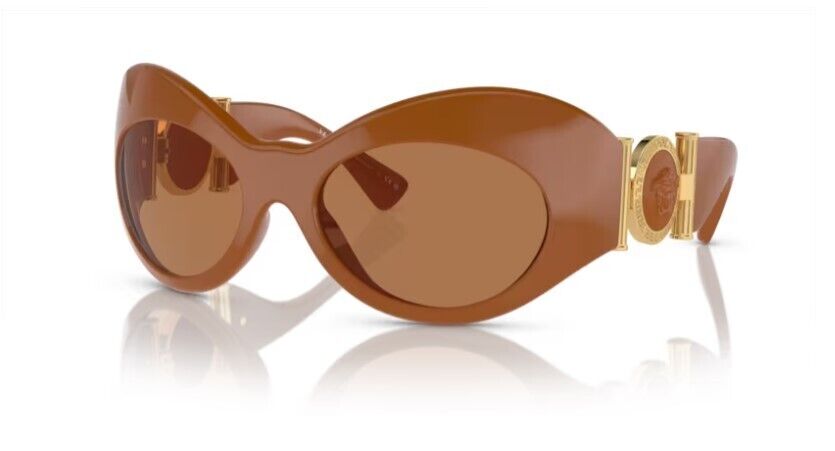 Versace 0VE4462 544773 Caramel/ Brown Wide Cat Eye Women's Sunglasses
