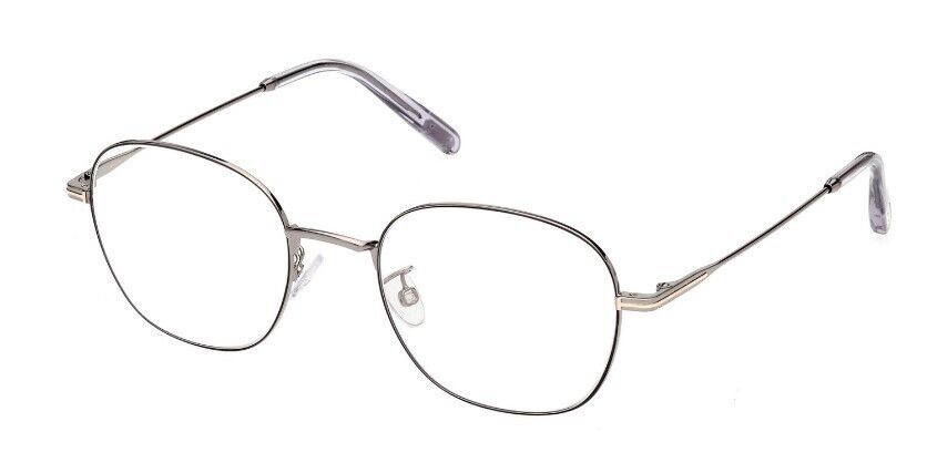 Tom Ford FT5790-K 008 Shiny Gunmetal Round Men's Eyeglasses