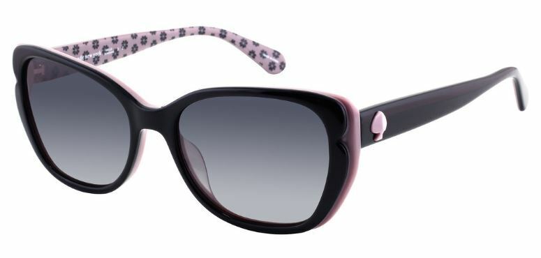 Kate Spade Augusta/G/S 03H2/WJ Black Pink/Gray Polarized Sunglasses