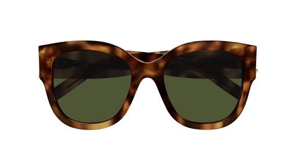 Saint Laurent SL M95/F 003 Havana/Green Round Women's Sunglasses