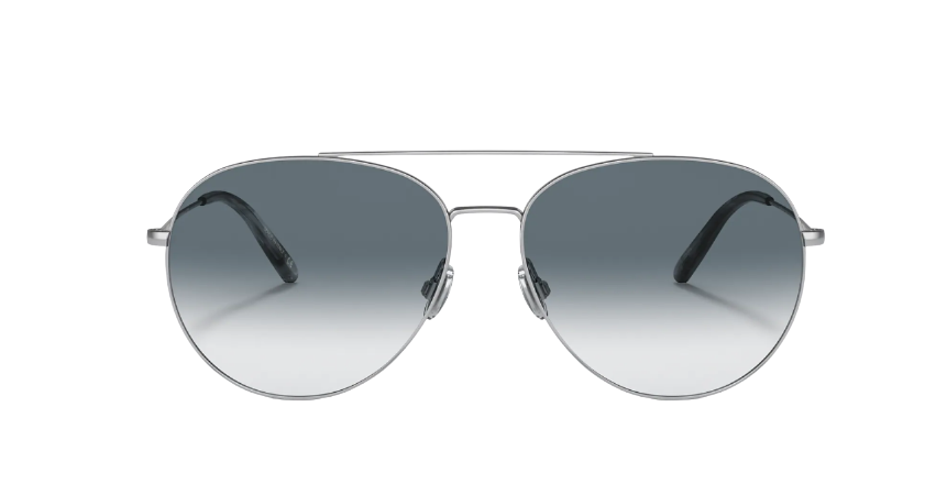 Oliver Peoples 0OV 1286S AIRDALE Silver/Chrome Sapphire Sunglasses