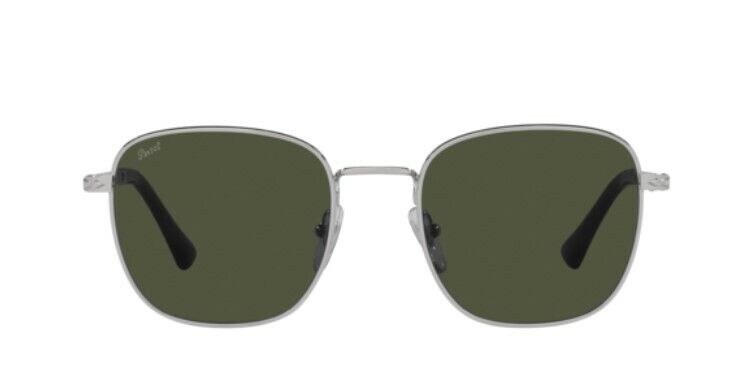 Persol 0PO2497S 518/31 Silver/ Green Square Unisex Sunglasses