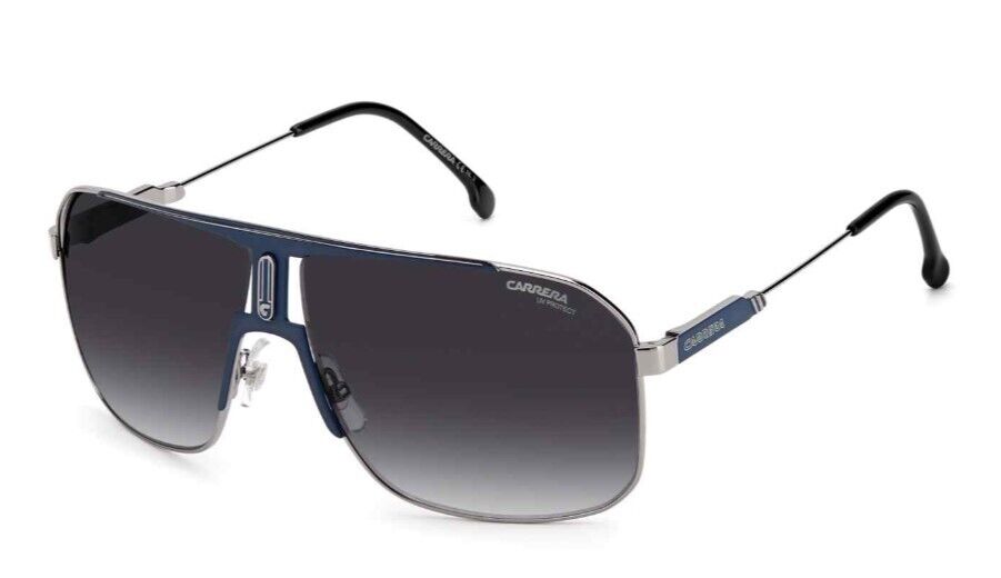 Carrera 1043/S 0DTY/9O Blue Ruthenium/Grey Shaded Rectangle Men's Sunglasses