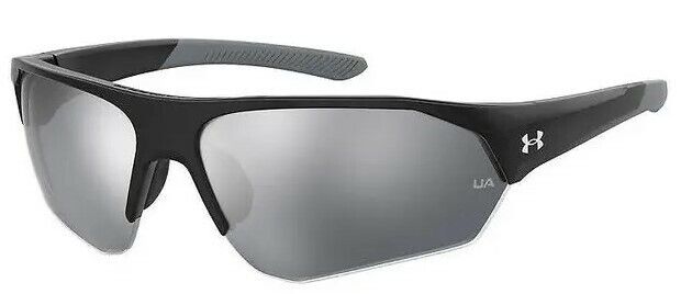 Under Armour Ua 7000/S 008A/T4 Black/Grey Silver Mirrored Teen Unisex Sunglasses
