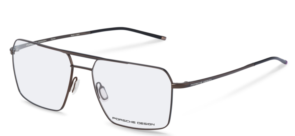 Porsche Design P 8386 C Brown Navigator Men's Titanium Eyeglasses