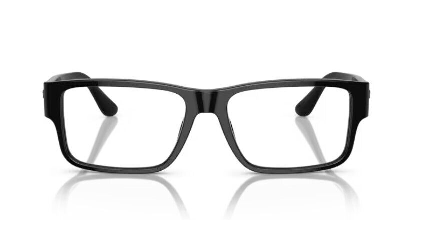 Versace 0VE3342 GB1 Black/Clear Rectangle 57mm Men's Eyeglasses