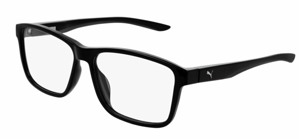 Puma PU 0207O 001 Black Rectangle Men's Eyeglasses
