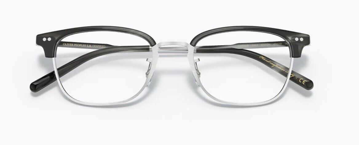Oliver Peoples 0OV5468 Kesten 1661 Brushed Silver/Charcoal Tort Eyeglasses