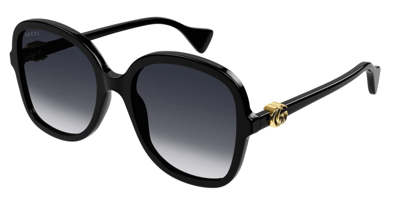 Gucci GG1178S 002 Black/Grey Gradient Oversize Soft Square Women's Sunglasses