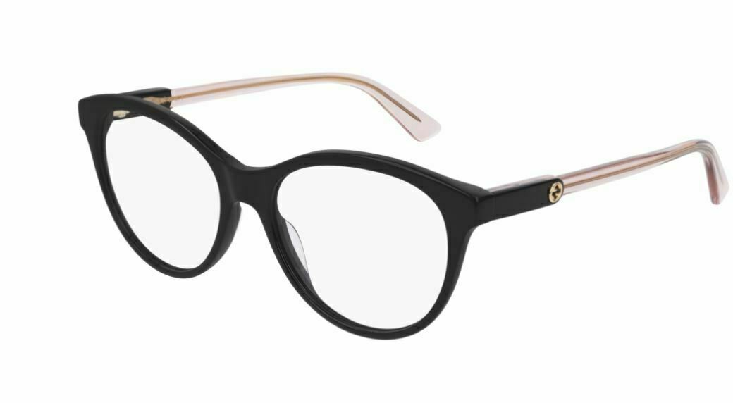 Gucci GG 0486O 004 Black/Transparent Eyeglasses