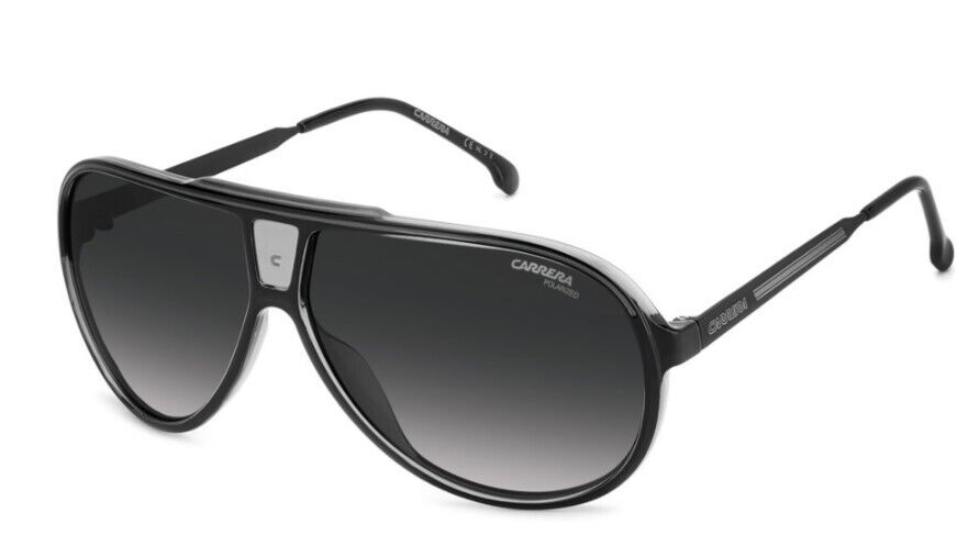 Carrera 1050/S 008A/WJ Black Grey/Grey Polarized Men's Sunglasses