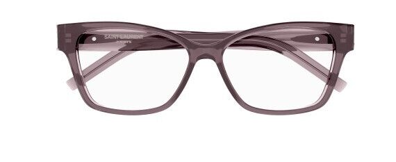 Saint Laurent SL M116 003 Brown/Transparent Cat-Eye Women's Eyeglasses