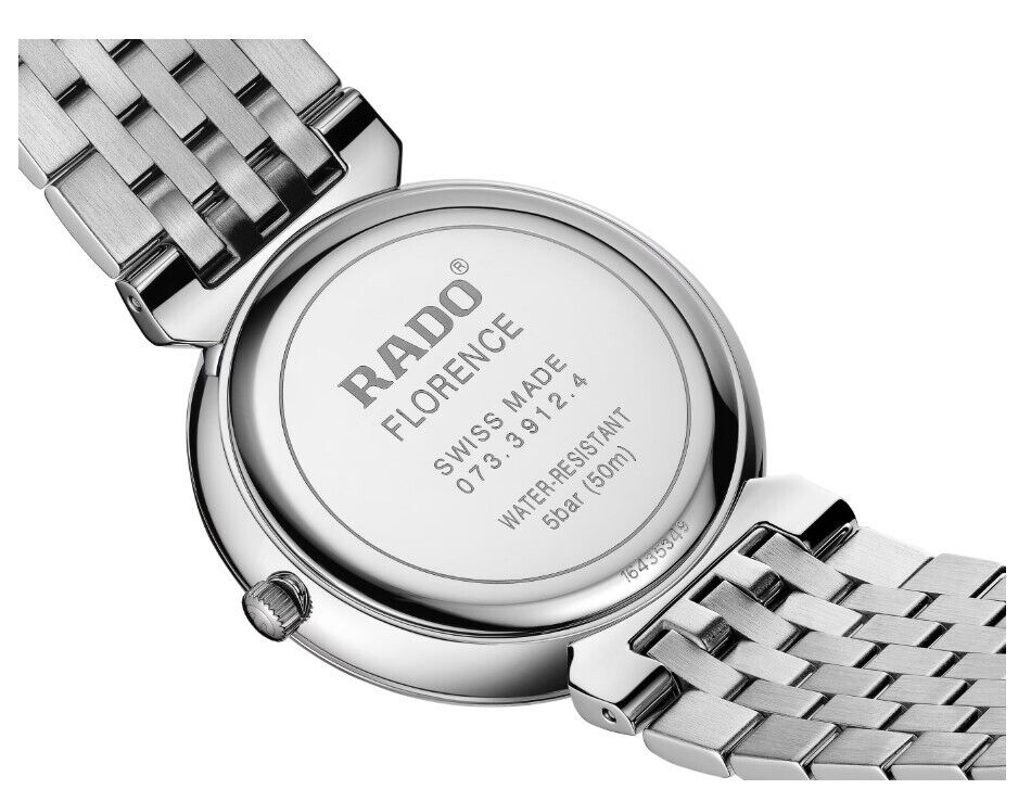 Rado Florence Classic Diamonds Stainless Steel Black Dial Unisex Watch R48912733