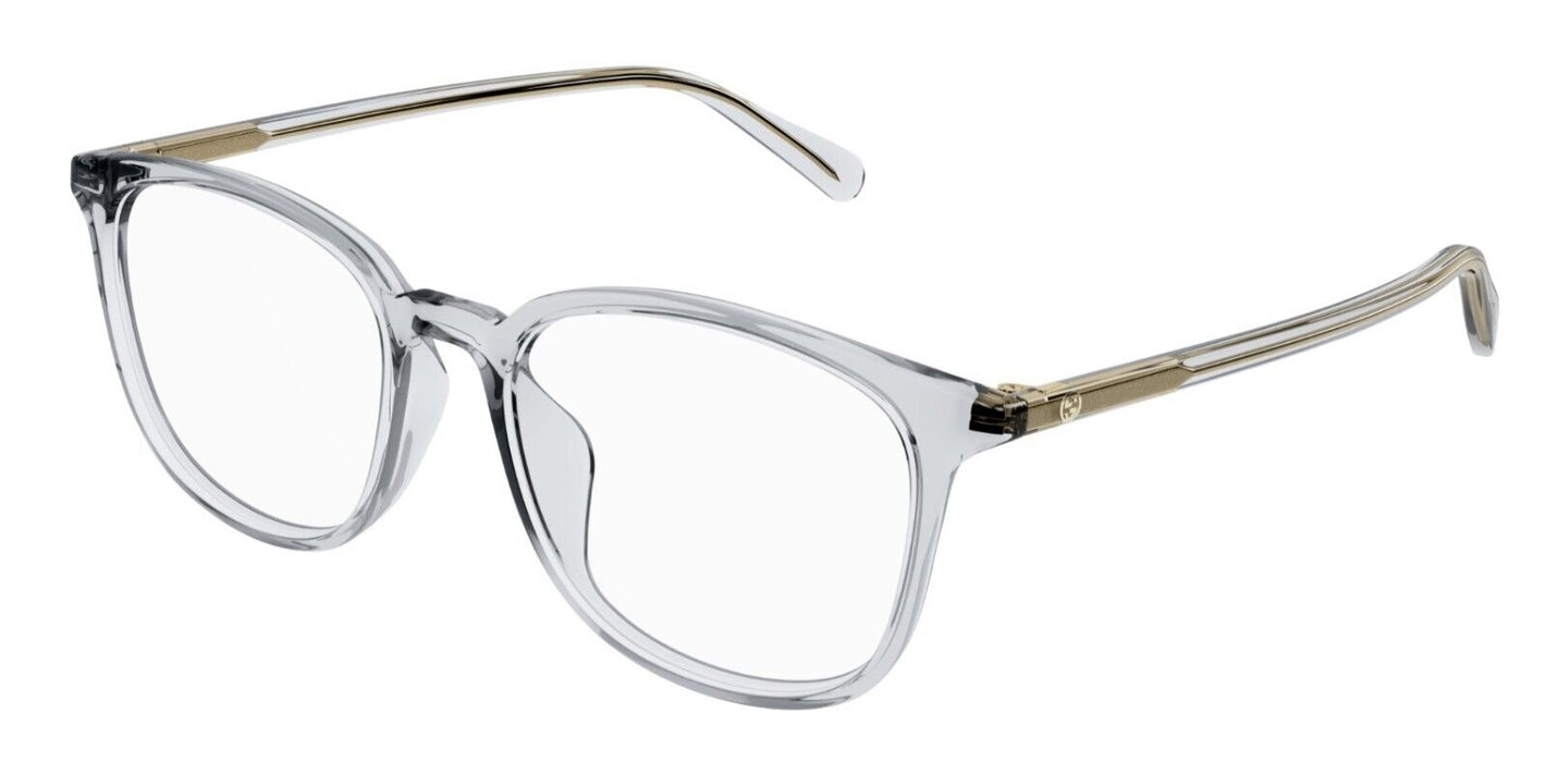 Gucci GG1230OA 003 Grey Soft Square Men's Eyeglasses