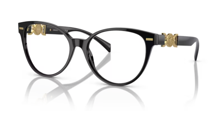 Versace 0VE3334 GB1 Black Cat Eye Women's Eyeglasses