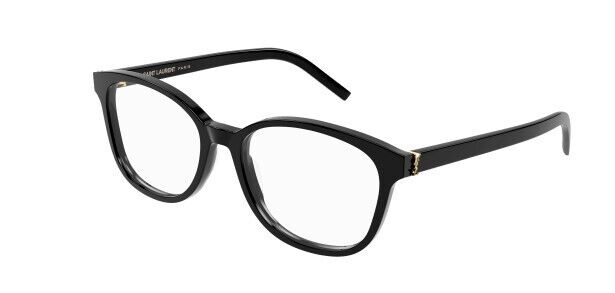 Saint Laurent SL M 113 001 Black Round Women's Eyeglasses