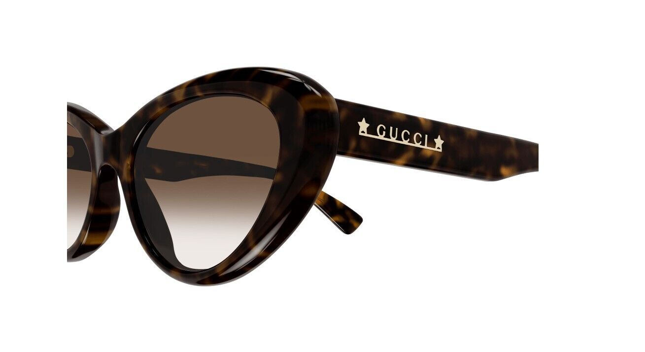 Gucci GG1170S 002 Havana/Gradient Brown Cat-Eye Women's Sunglasses