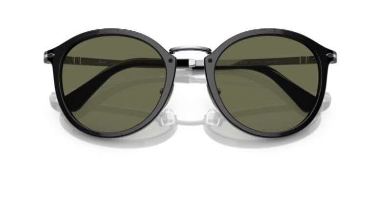 Persol 0PO3309S 95/58 Black/Green Polarized Unisex Sunglasses