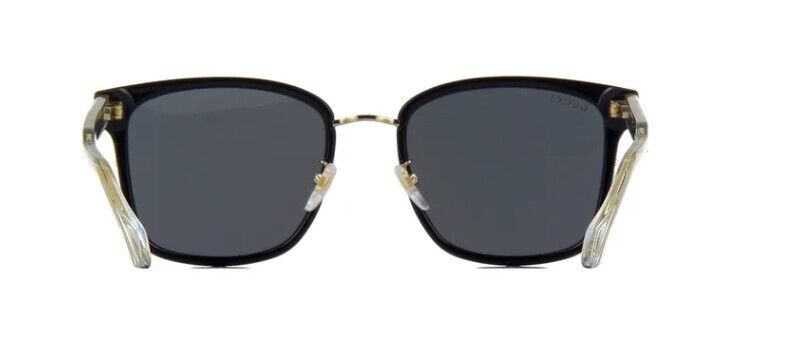 Gucci GG0563SKN 001 Black-Crystal/Grey Soft Square Men's Sunglasses