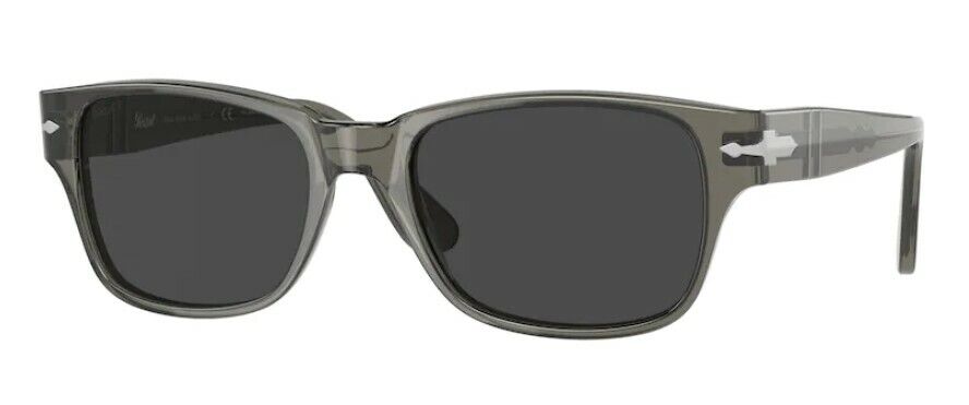Persol 0PO 3288S 110348 Transparent Taupe Grey/Black Polarized Men's Sunglasses