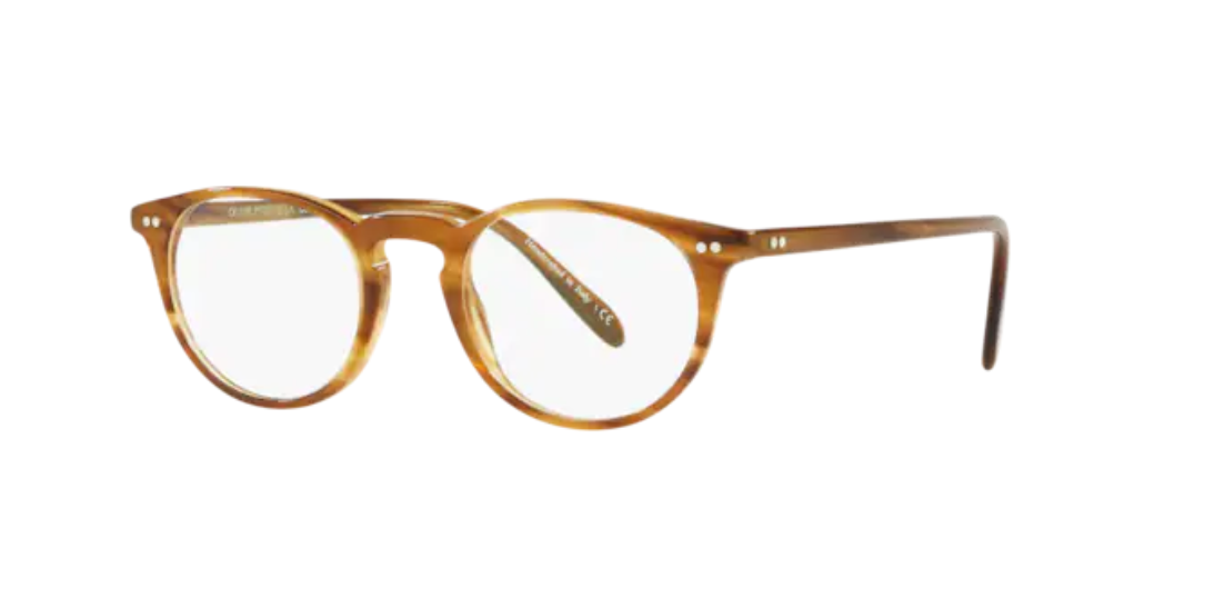 Oliver Peoples 0OV 5004 RILEY-R 1011 Raintree Brown 47mm Round Men's Eyeglasses