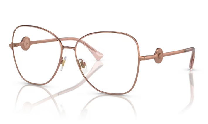 Versace 0VE1289 1412 Rose gold Square 55mm Women's Eyeglasses