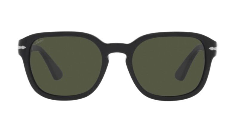 Persol 0PO3305S 95/31 Black/Green Oval Unisex Sunglasses
