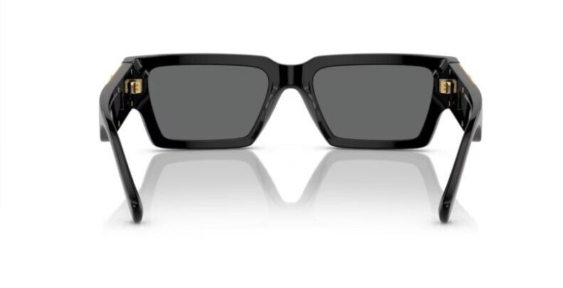 Versace 0VE4459 GB1/87 Black/ Dark Grey Rectangle Men's Sunglasses