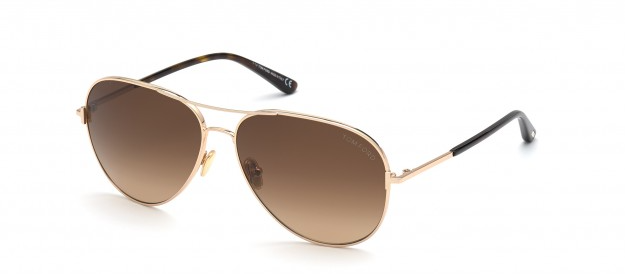 Tom Ford FT 0823 Clark 28F Rose Gold/Brown Gradient Unisex Sunglasses