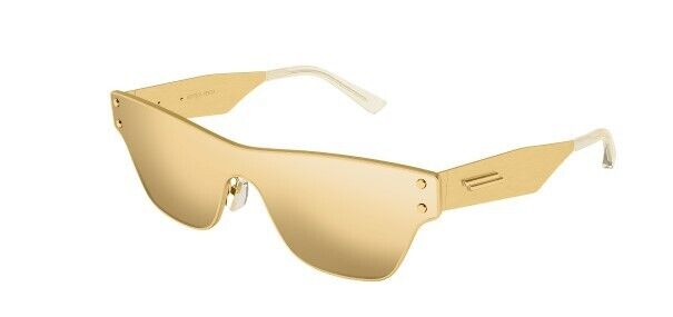 Bottega Veneta BV1148S 002 Gold/Gold Mask Unisex Sunglasses