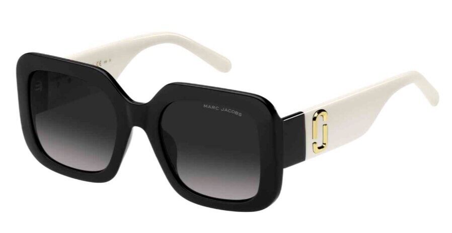 Marc Jacobs MARC-647/S 080S/9O Black/Grey Shaded Square Sunglasses