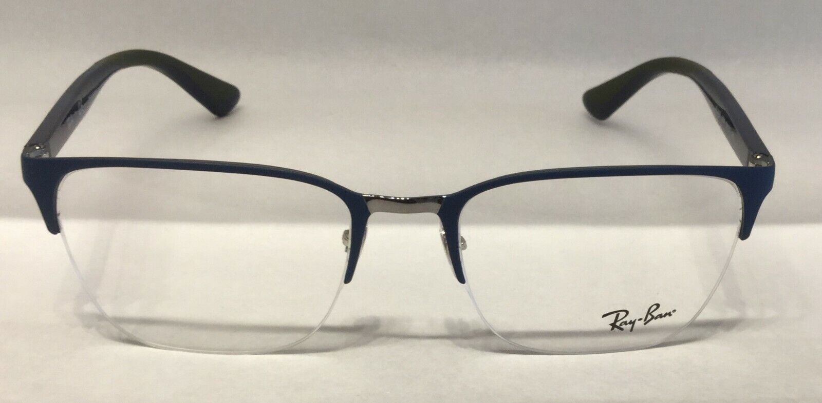 Ray Ban 0RX 6428 3006 GUNMETAL ON TOP MATTE BLUE Eyeglasses
