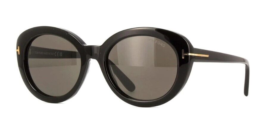 Tom Ford FT 1009 Lily-02 01A Shiny Black/Smoke Women's Sunglasses