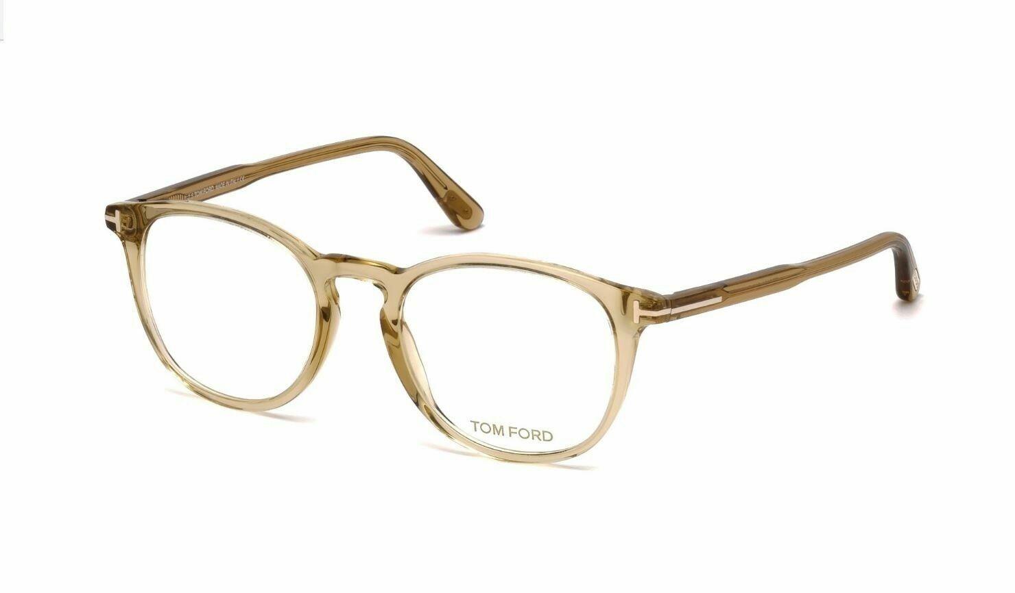 Tom Ford FT 5401 045 Shiny Light Brown Eyeglasses