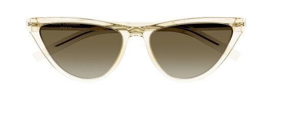 Saint Laurent SL 550 Slim 005 Yellow/Gradient Brown Cat-Eye Women's Sunglasses