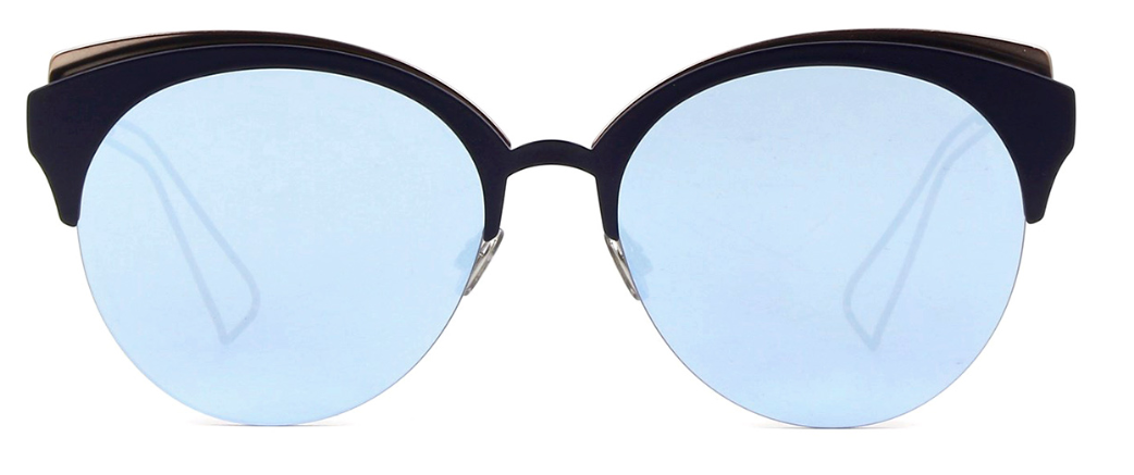 Christian Dior DioramaClub 0FBX/A4 Matte Blue/Pink Mirrored Sunglasses