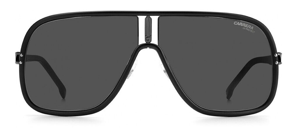 Carrera FLAGLAB 11 0003/IR Matte Black/Grey Rectangular Unisex Sunglasses