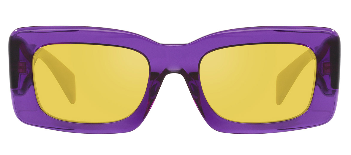 Versace VE4444U 5408V9 Violet/Yellow Rectangular Women's Sunglasses