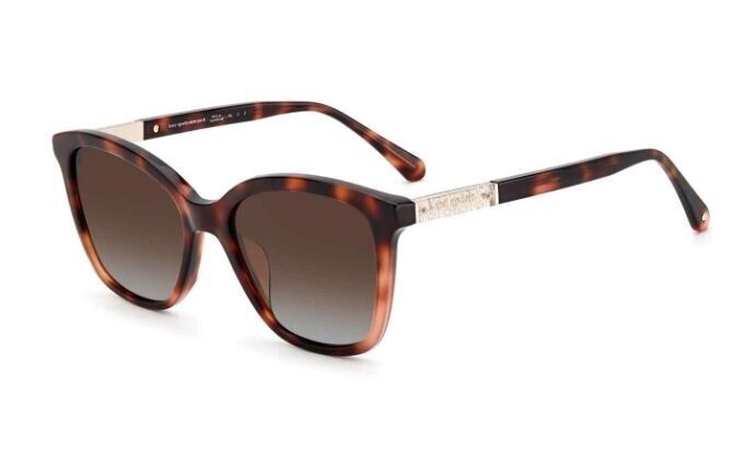 Kate Spade Reena/S 0086/LA Havana/Brown Gradient Polarized Women's Sunglasses
