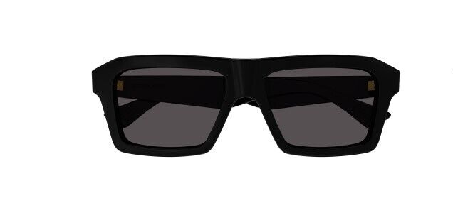 Bottega Veneta BV1213S 001 Black/Grey Rectangular Men's Sunglasses
