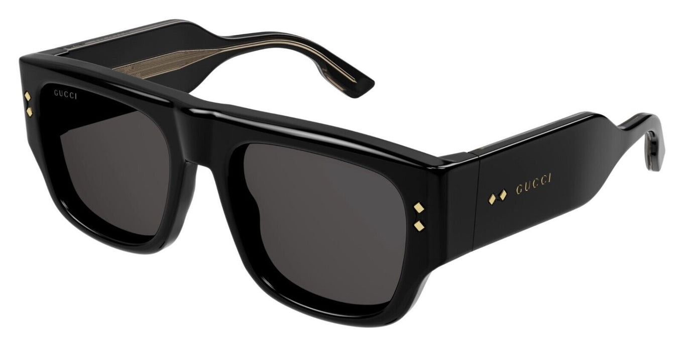Gucci GG1262S 001 Black/Grey Narrow flat Men's Sunglasses
