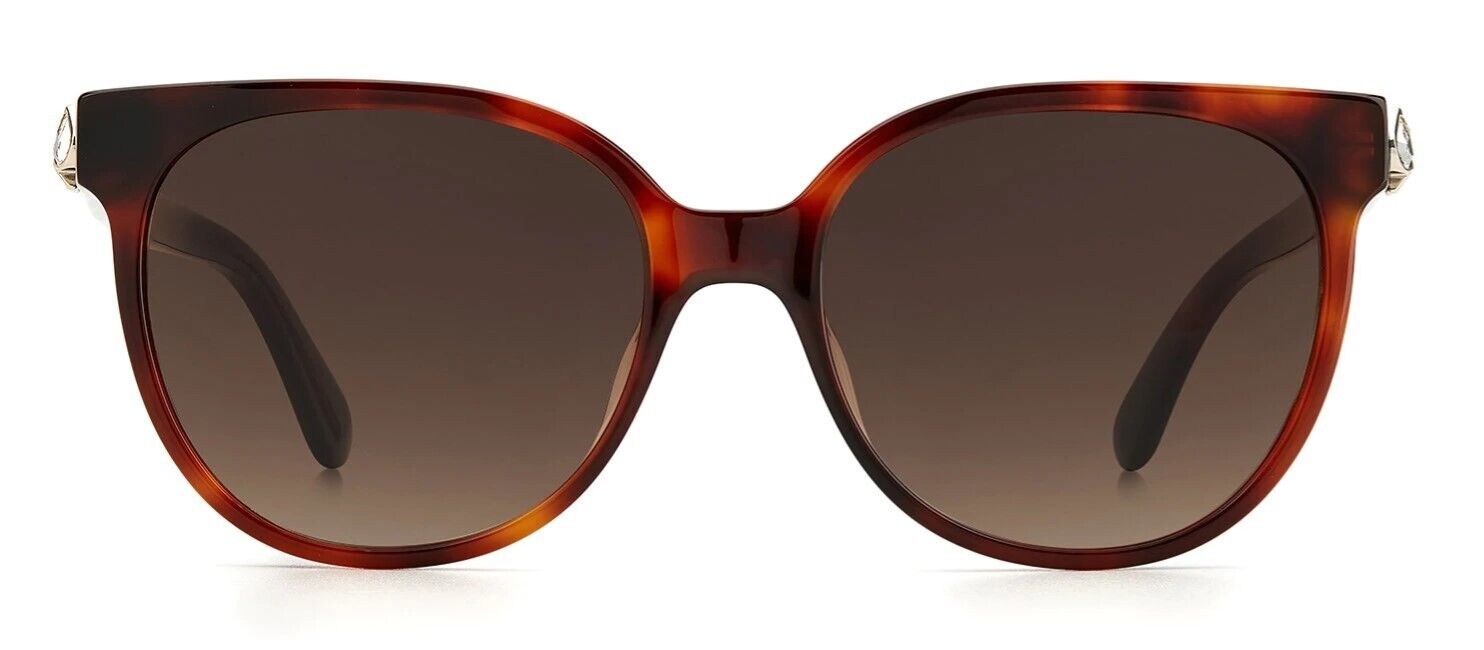 Kate Spade Geralyn/S 0086/HA Havana/Brown Gradient Oval Women's Sunglasses