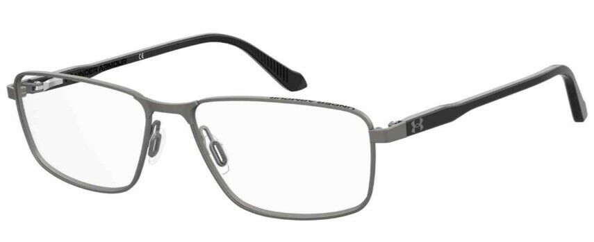Under Armour Ua 5034/G 05MO/00 Black Ruthenium Rectangle Metal Unisex Eyeglasses