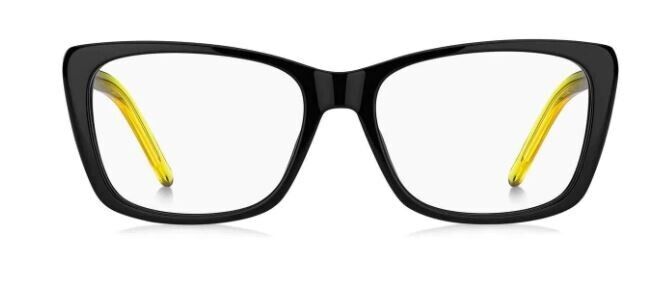 Marc Jacobs MARC-598 071C/00 Black Yellow Rectangle Women's Eyeglasses