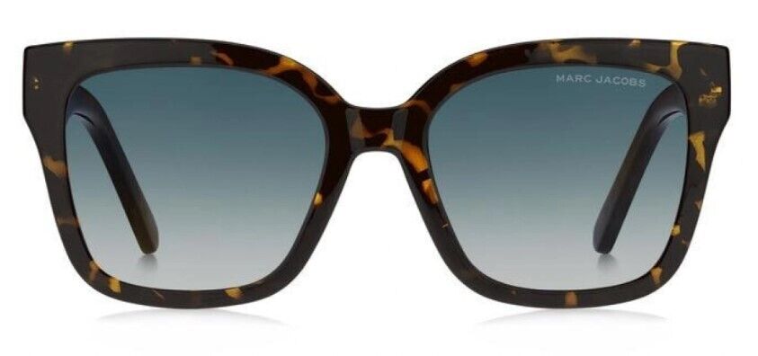 Marc Jacobs MARC-658S 0086/08 Havana/Blue Shaded Square Women's Sunglasses