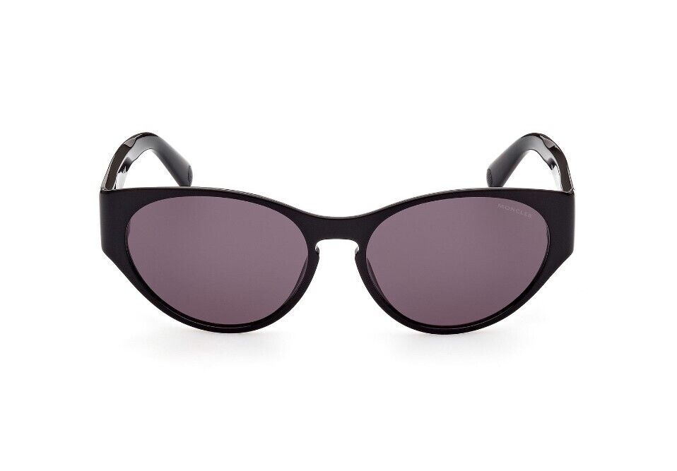 Moncler ML0227 Bellejour 01A Shiny Black/Smoke Lenses Women's Sunglasses